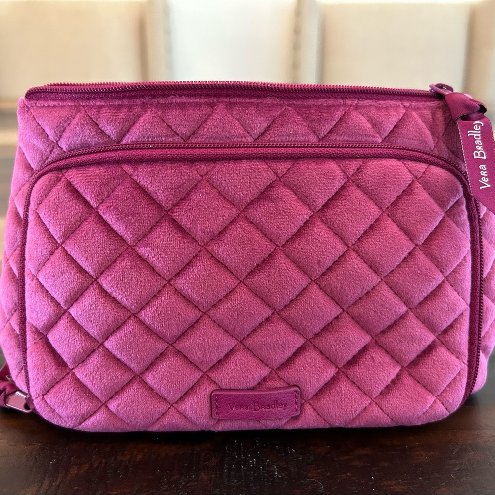 Vera Bradley Pink Quilted Cosmetic Bag
